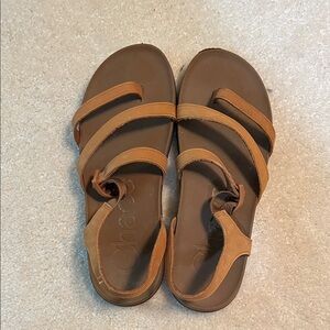 Chaco Tan Strappy Sandals